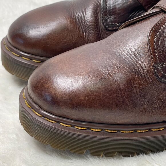 Dr. Martens #8314 Men's Brown Platform Oxfords Leather Shoes Size 11 - Picture 2 of 9